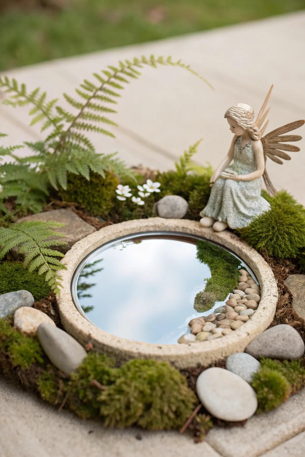 Enchant your garden with a touch of magic—create a fairy pond with simple elegance.