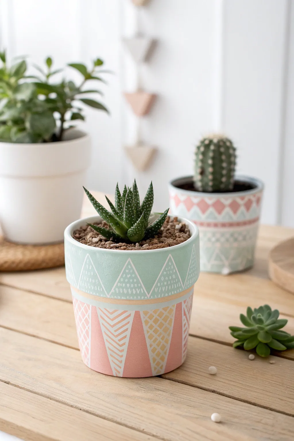 Craft a touch of nature: Mini plant pots that bring charm and creativity to any birthday celebration!