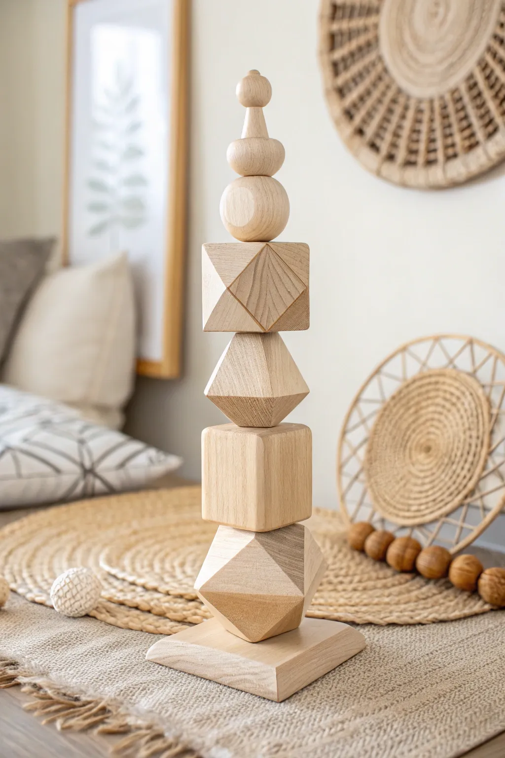 Unleash your creativity with abstract block art—where Scandinavian simplicity meets boho charm.