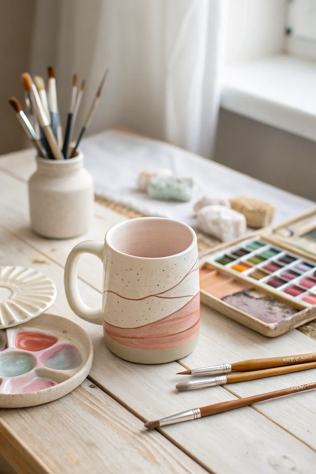 Unleash your creativity with personalized pottery at your bridal shower.