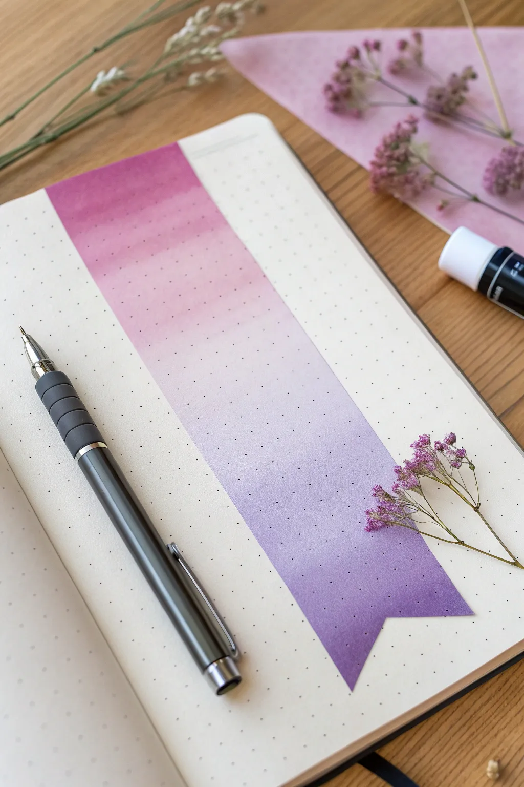 Transform your journal headers with stunning ombre effects that bring a touch of artistry to every page!