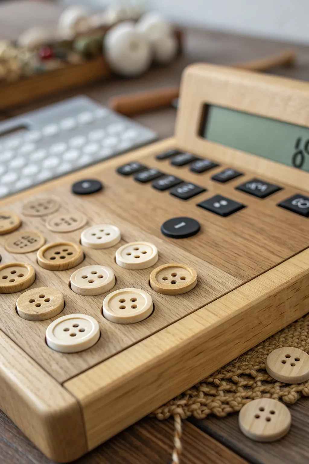 Discover the charm of vintage buttons and the joy of exploration with this beautifully crafted busy board.