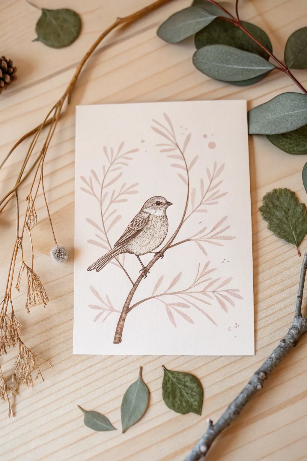 Capture the essence of nature with minimalist card art—where simplicity meets elegance.