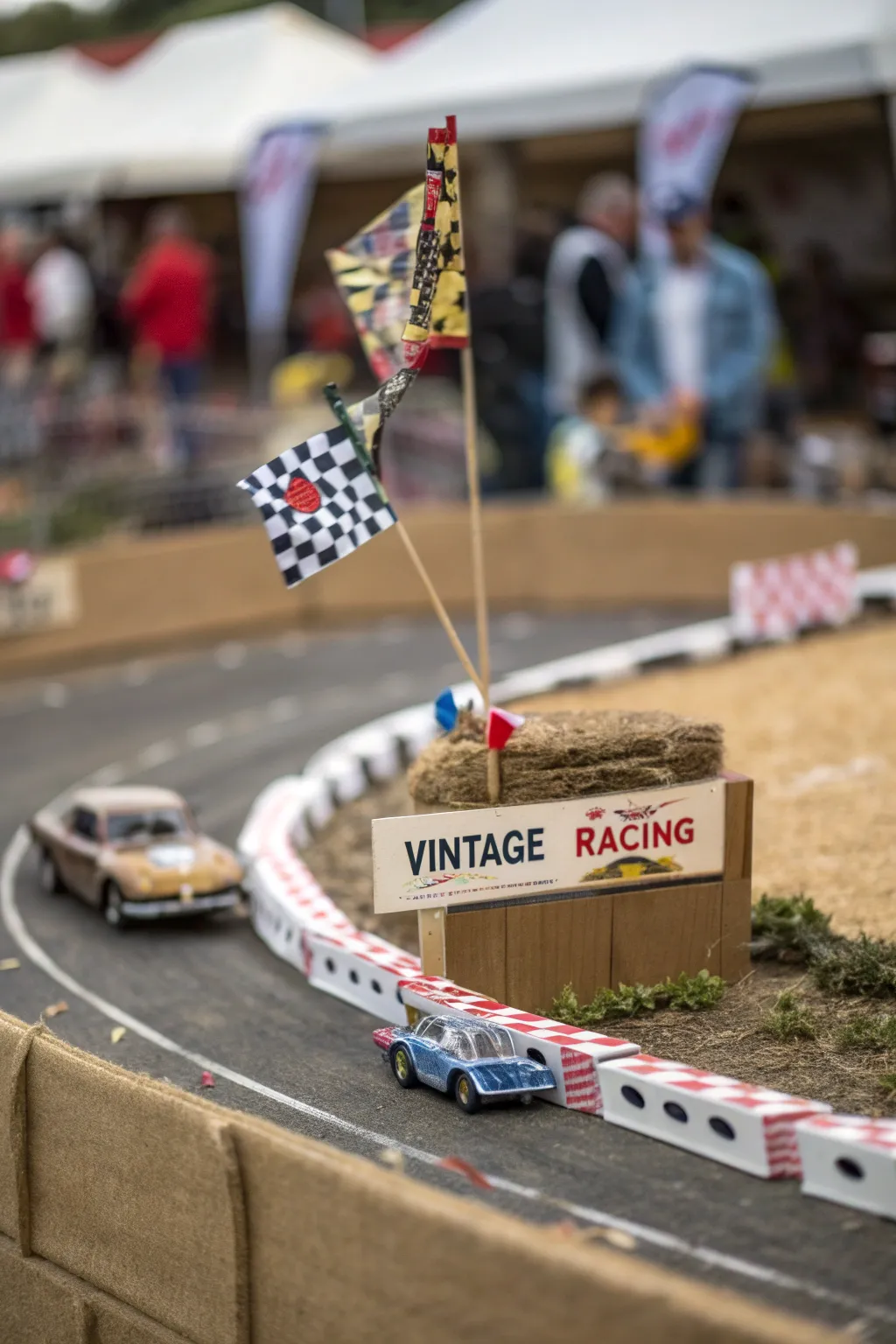 Capture the thrill of race day with handcrafted elegance.