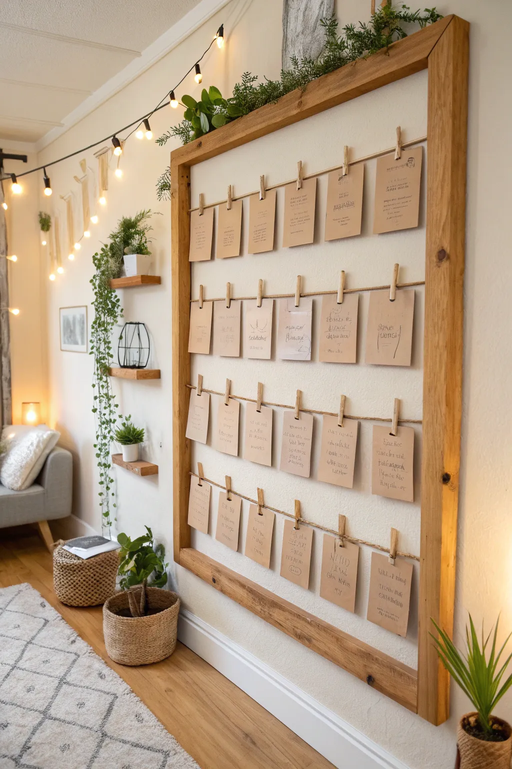 Celebrate community growth with a beautiful tapestry of cardboard testimonies, a minimalist masterpiece of shared stories.