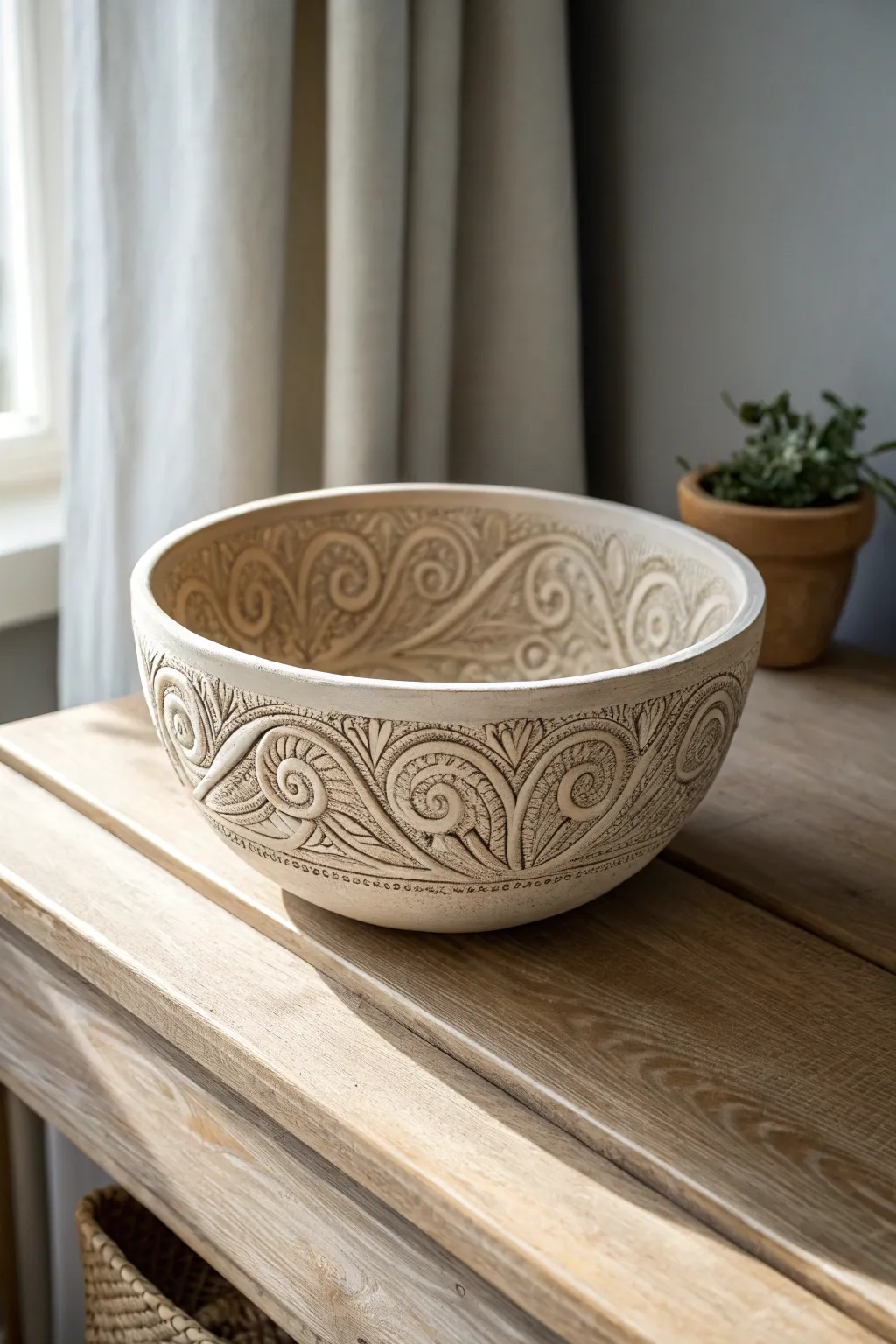 Elevate your dining experience with a touch of artful simplicity—discover the beauty of carved pottery.