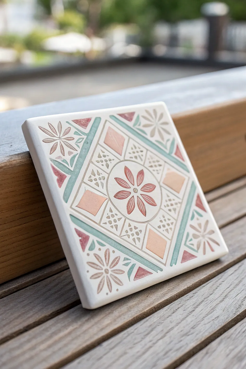 Transform your space with the elegance of stenciled ceramic tiles, where Scandinavian minimalism meets Boho charm.