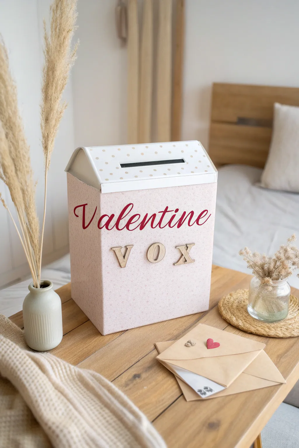 Craft a Personalized Valentine Mailbox with a Scandinavian Boho Twist!