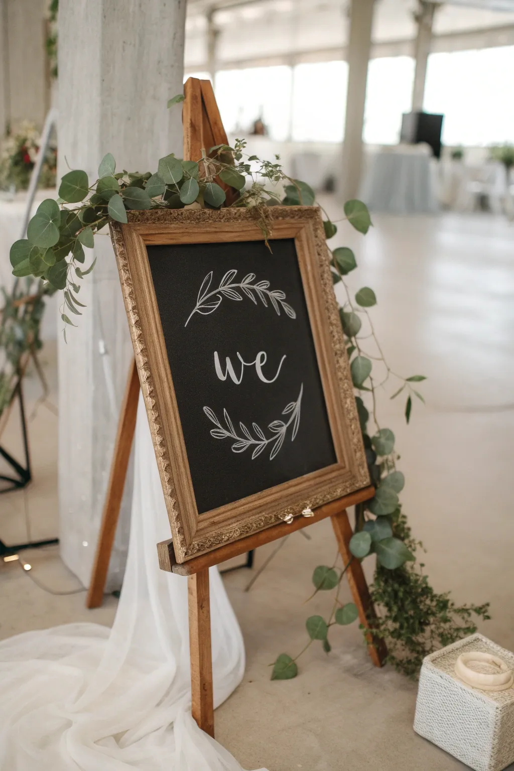 Welcome elegance and warmth to your wedding with handcrafted chalkboard signage.