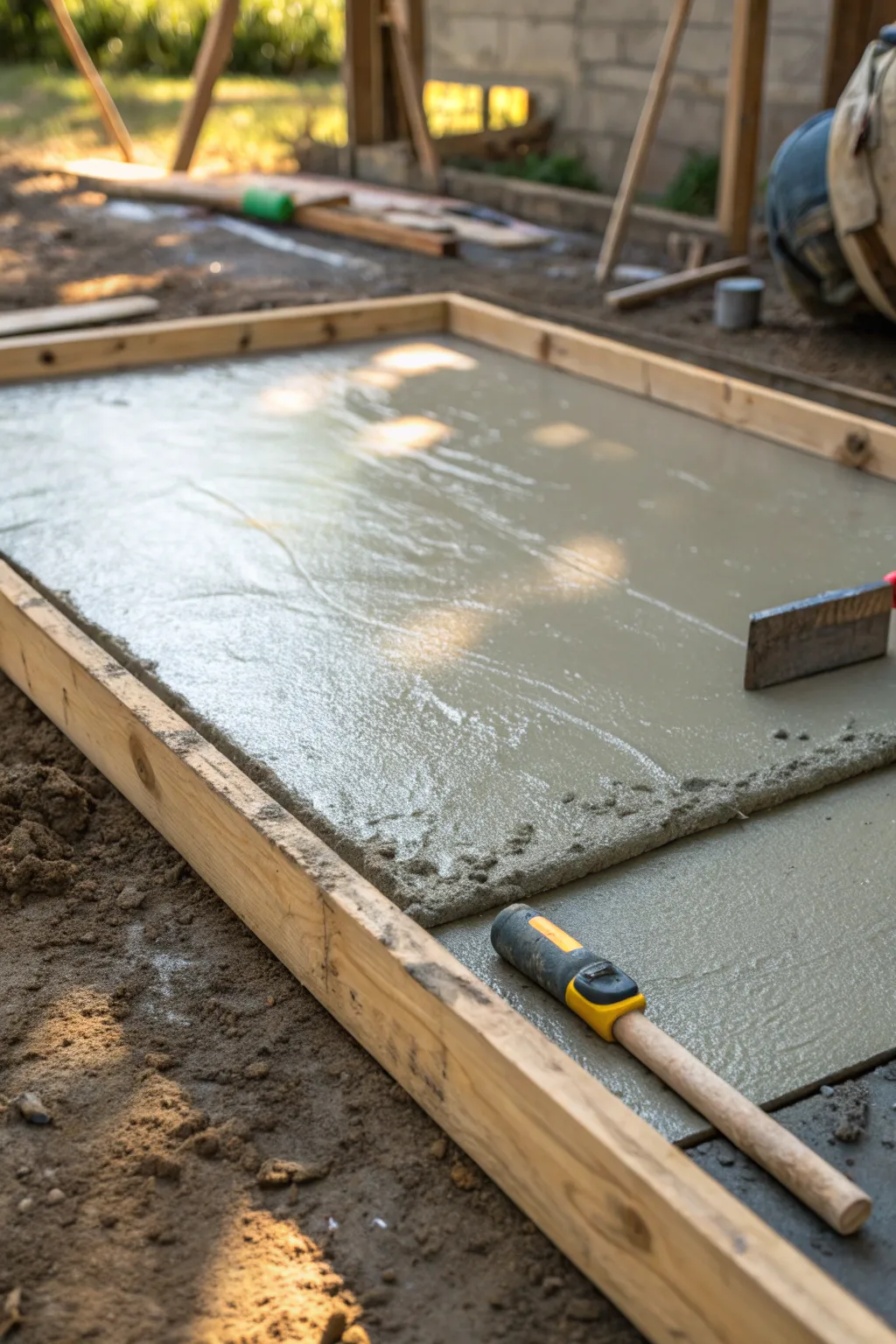 Transform your space with DIY concrete slabs - a touch of craftsmanship and elegance.