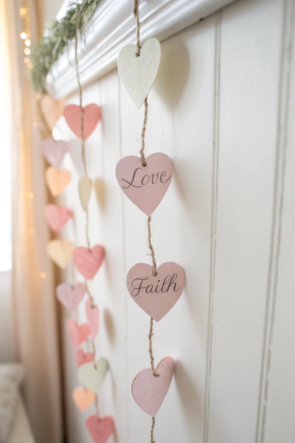 Spread warmth and positivity with a Hearts of Love garland, a perfect blend of simplicity and heartfelt craftsmanship.