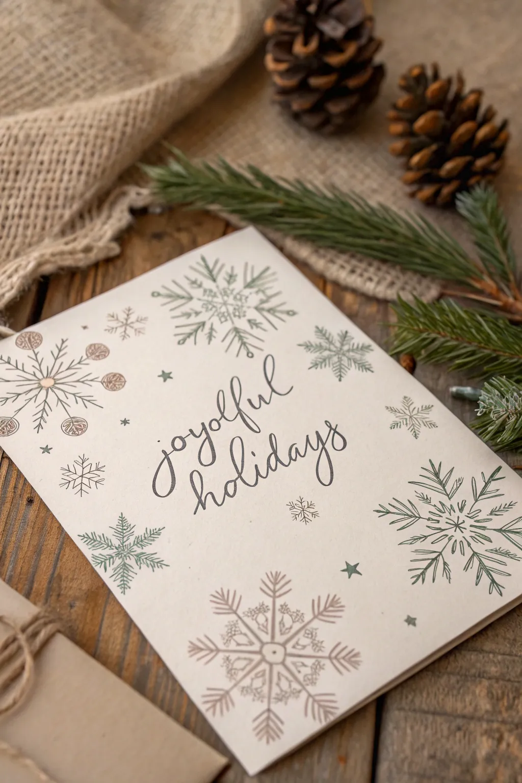 Capture the essence of the season with a handcrafted holiday card that speaks from the heart.