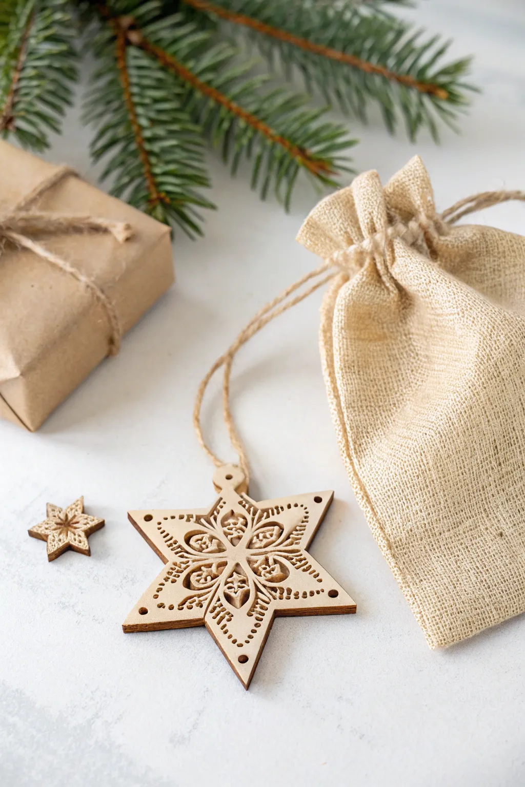 Add a touch of festive charm with a handcrafted ornament that doubles as a keepsake.