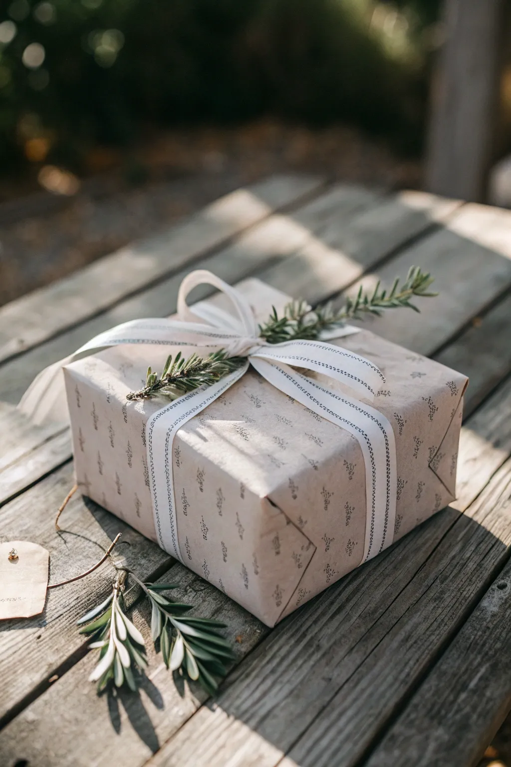 Minimalist elegance: Discover the calming beauty of monochrome Christmas gift wrapping.