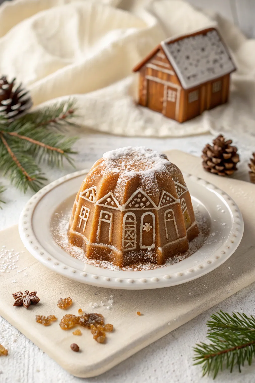 Delight in the charm of a gingerbread house with a modern jello twist!
