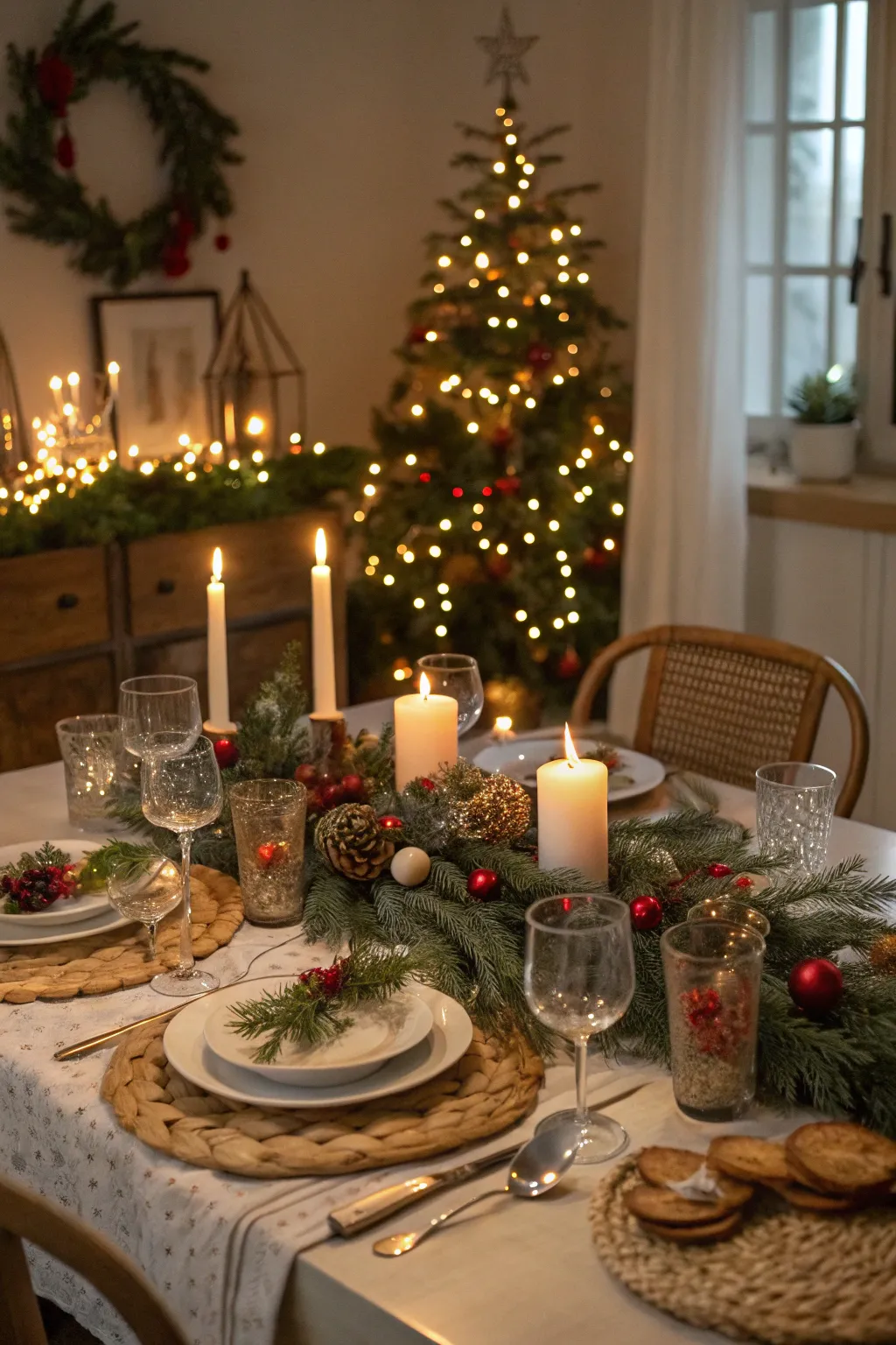 Illuminate your holiday meals with a glowing tablescape.
