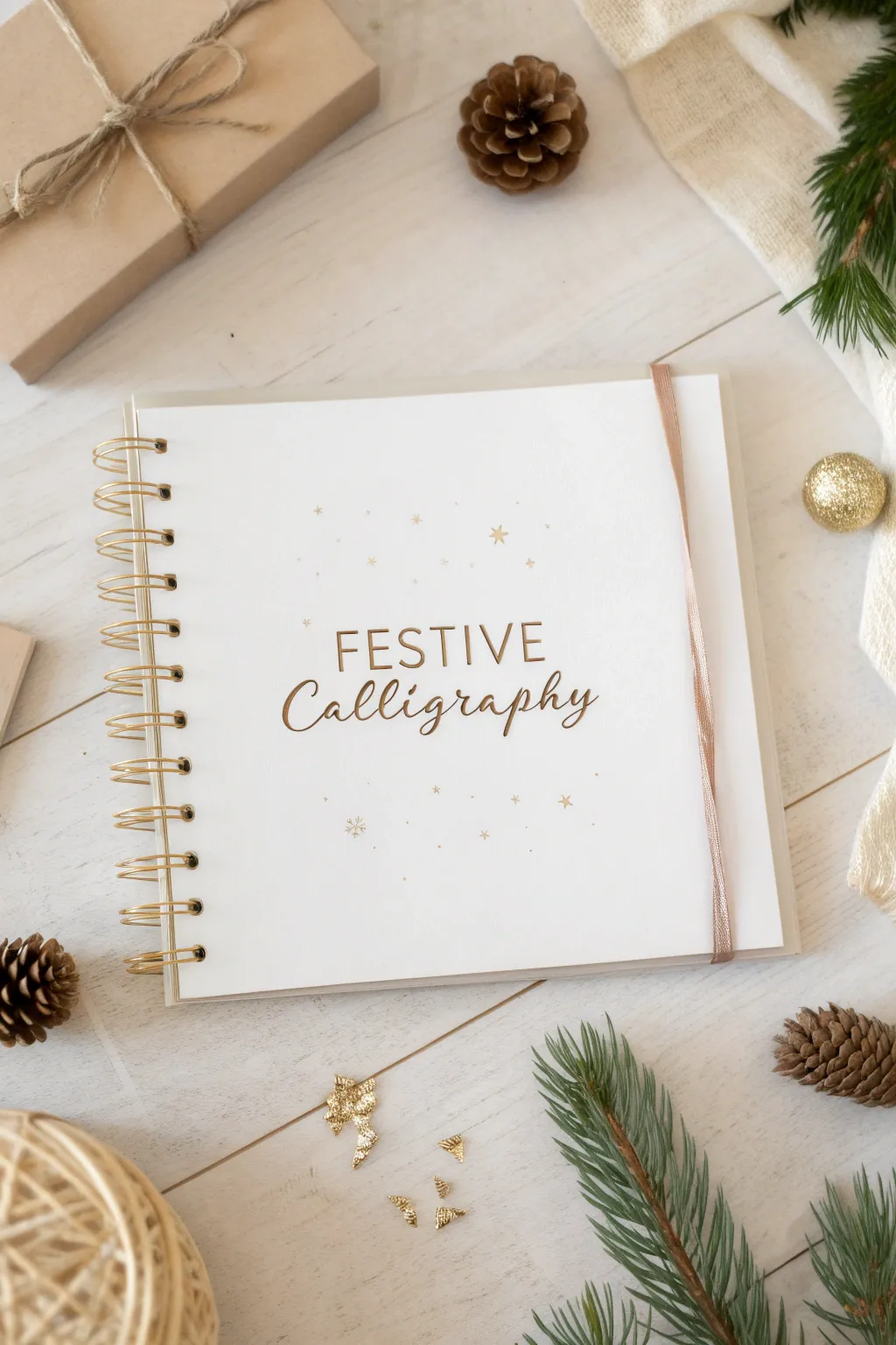 Capture the magic of the season with elegant handwritten festive accents.