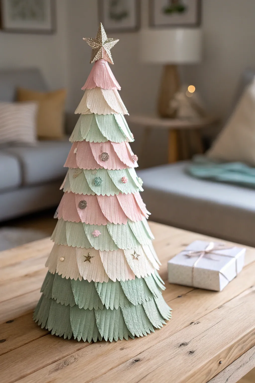 Elevate your holiday decor with a touch of minimalist elegance and boho charm. 🌿✨ #CraftedByHand #ScandiBohoChristmas