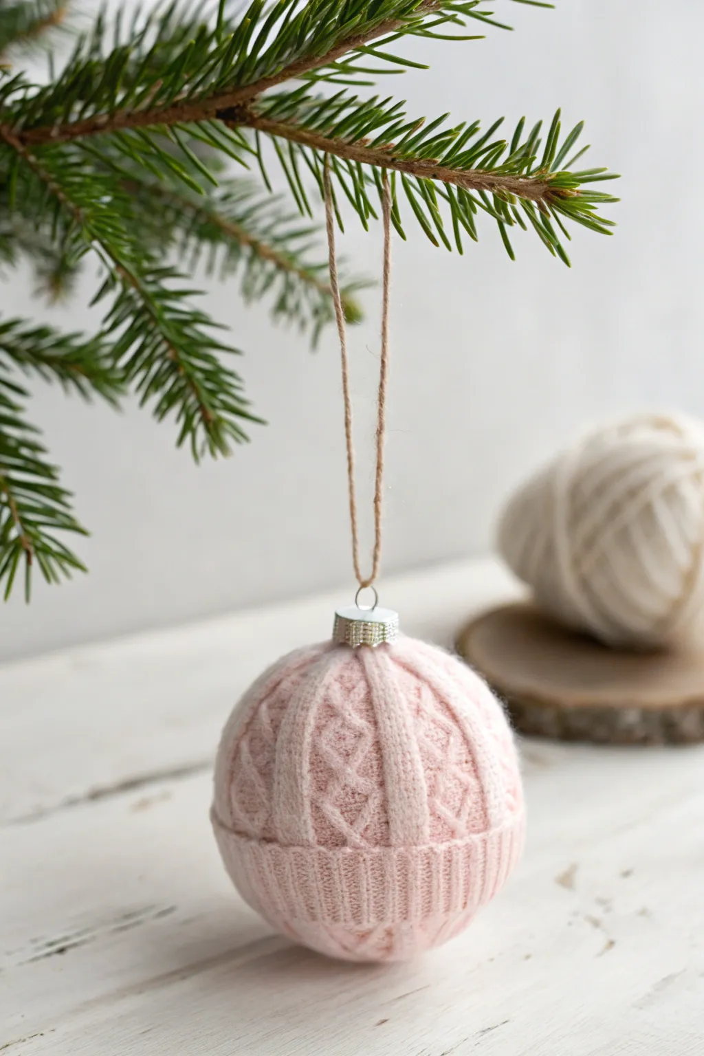 Transform your old sweaters into charming Christmas ornaments with a cozy touch!