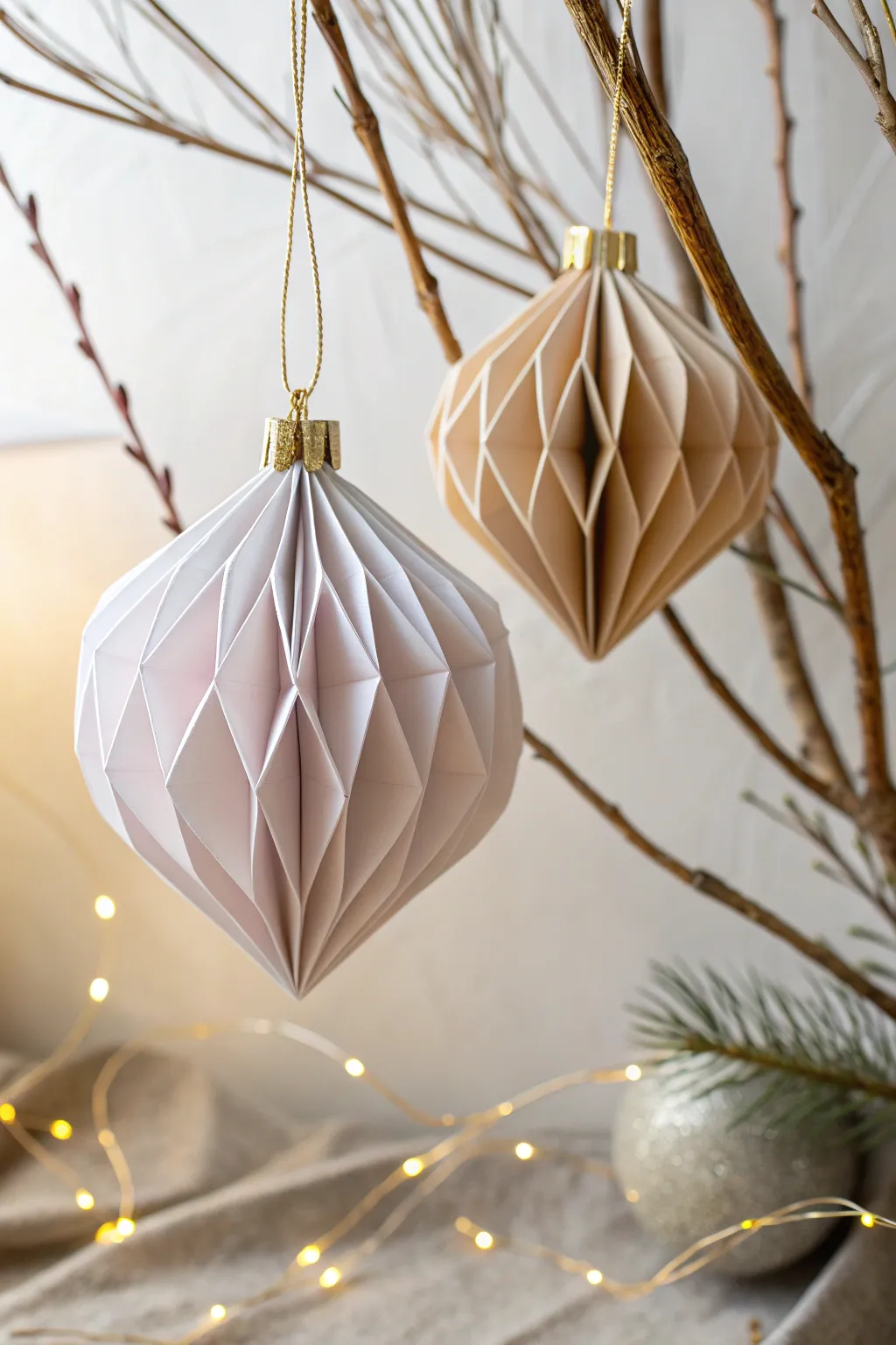 Elegance in Simplicity: Handcrafted 3D Paper Ornaments for a Minimalist Christmas