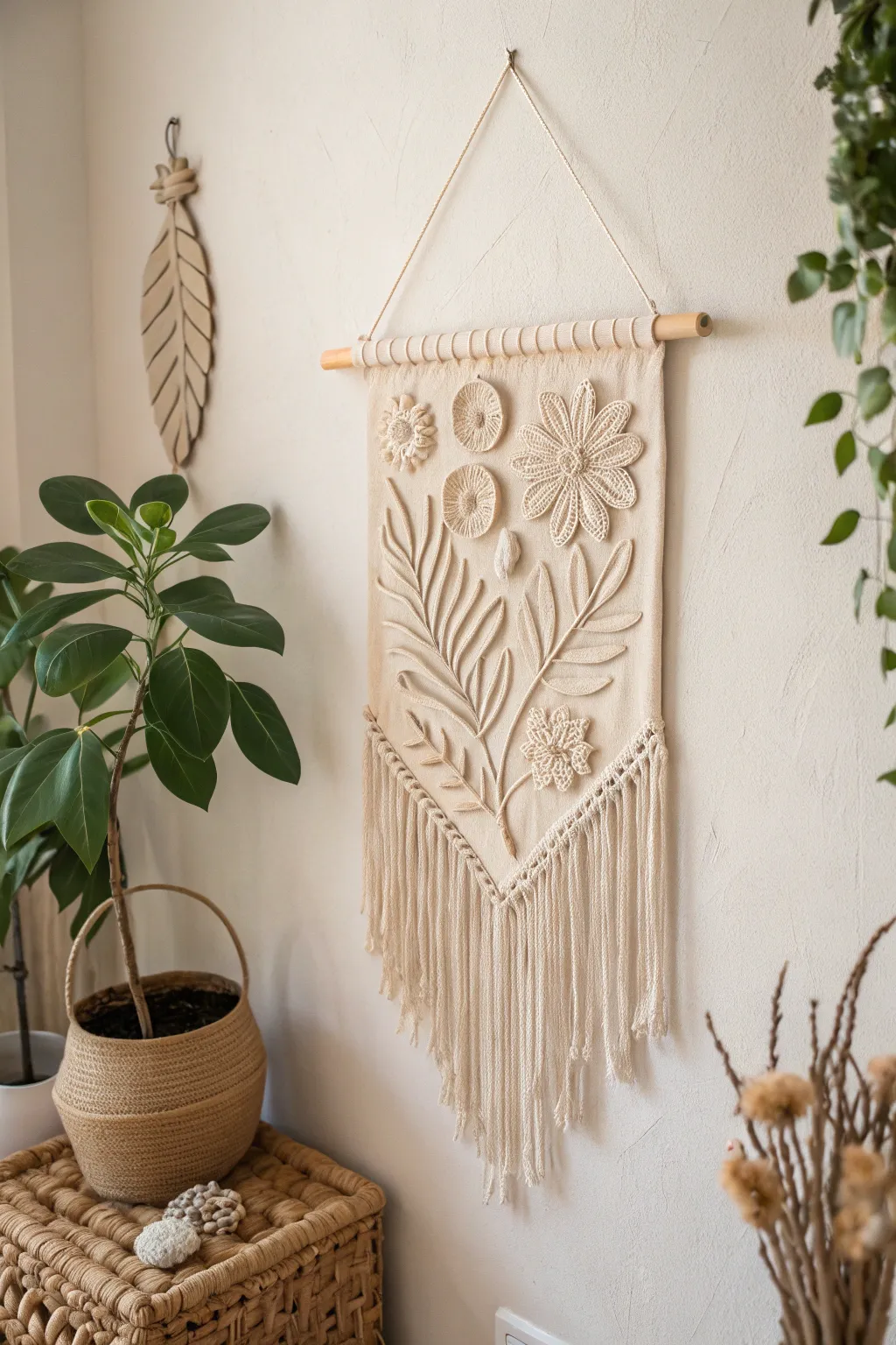 Elevate your space with the natural beauty of handcrafted clay wall art – simplicity meets elegance.