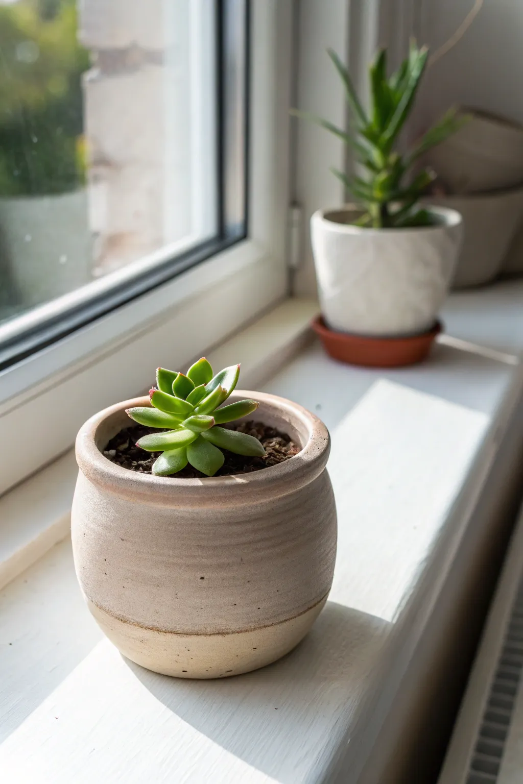 Embrace the charm of simplicity with handcrafted mini clay pots for your succulents.