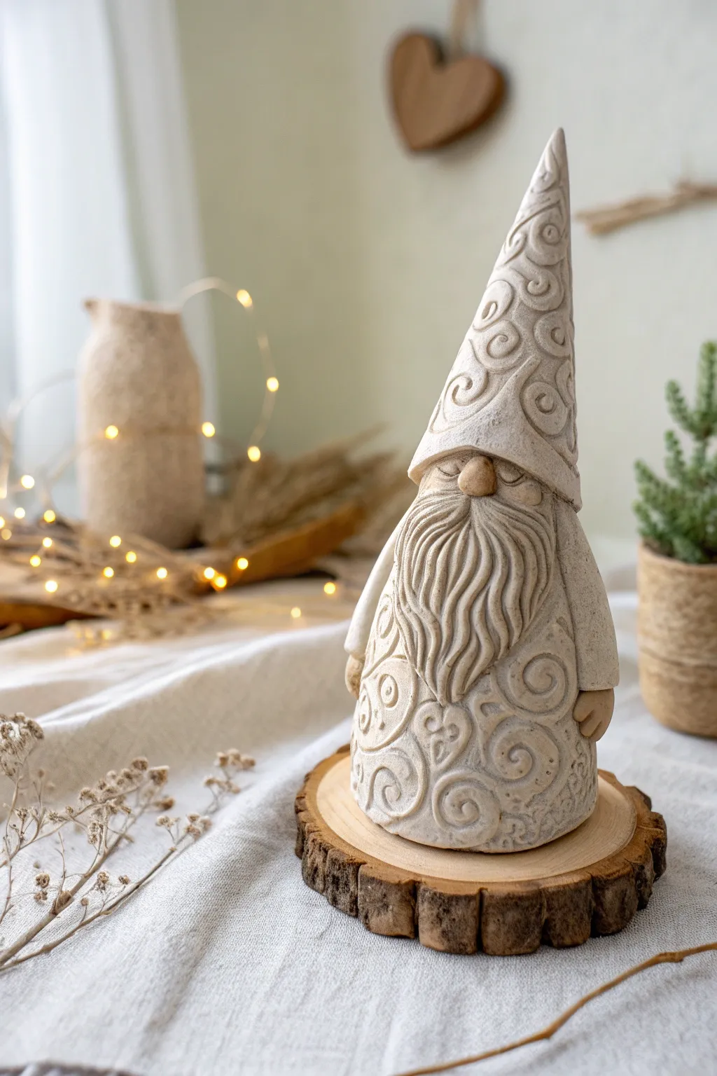 Discover the charm of textured beard gnomes – where simplicity meets artistry.