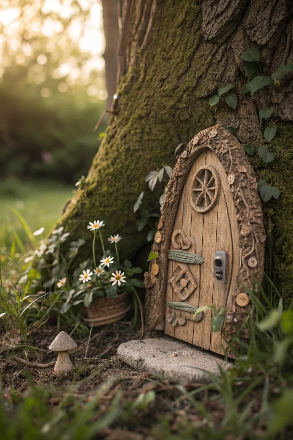 Step into a world of magic with this enchanting fairy door crafted for dreamy garden nooks.