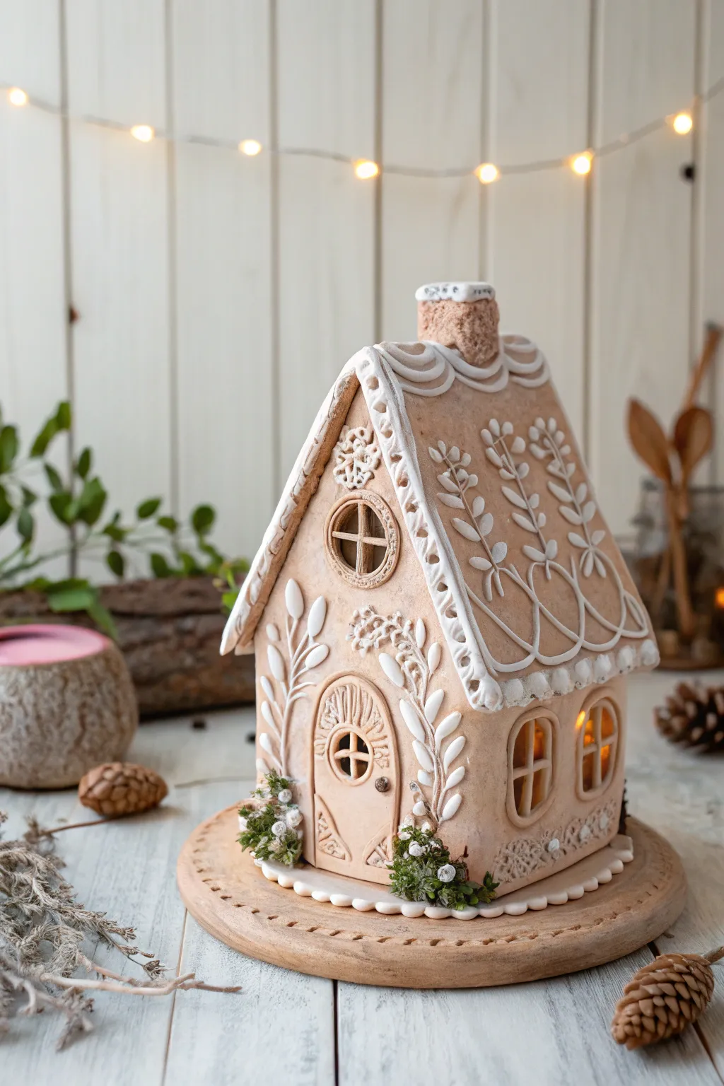 Step into a fairy tale with this charming miniature clay house, where simplicity meets fantasy.