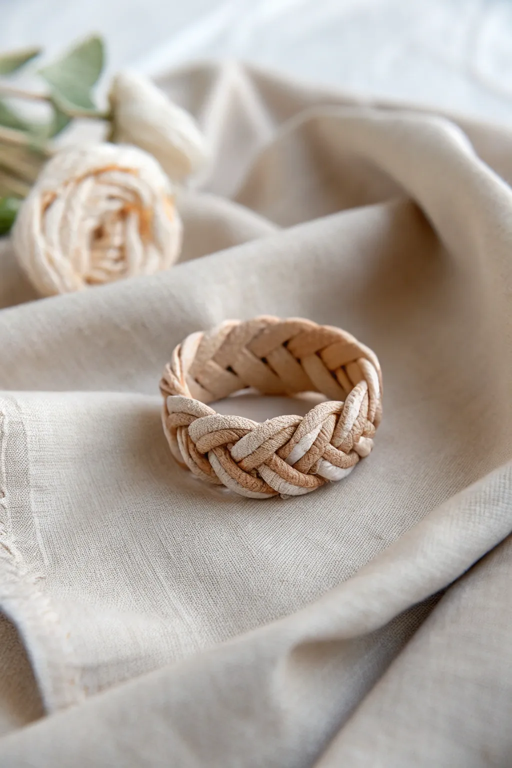 Embrace elegance with knotted clay rings - where simplicity meets artistry.