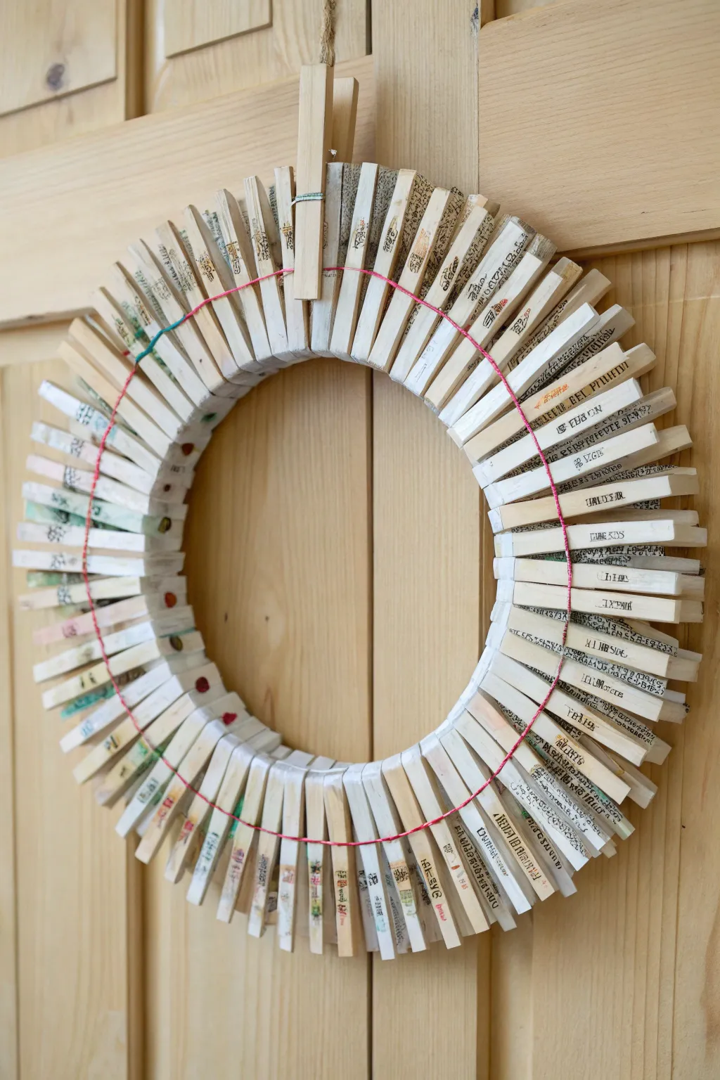 Transform old magazines into a stunning eco-friendly wreath, blending minimalism and Boho charm!