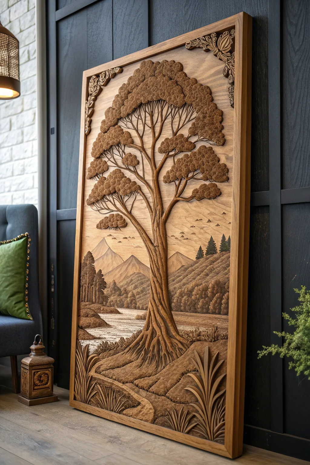 Bring nature into your home with this stunning CNC-crafted wall art.