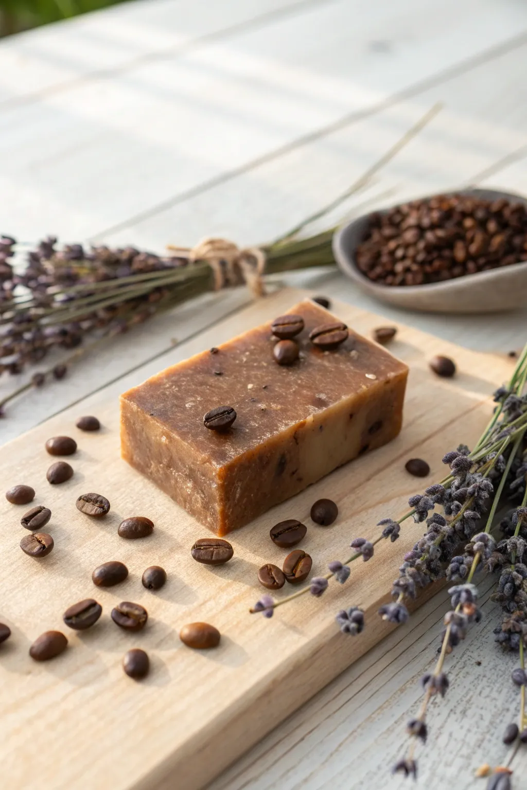 Start your day with a touch of nature - DIY coffee soap for a refreshing morning ritual.