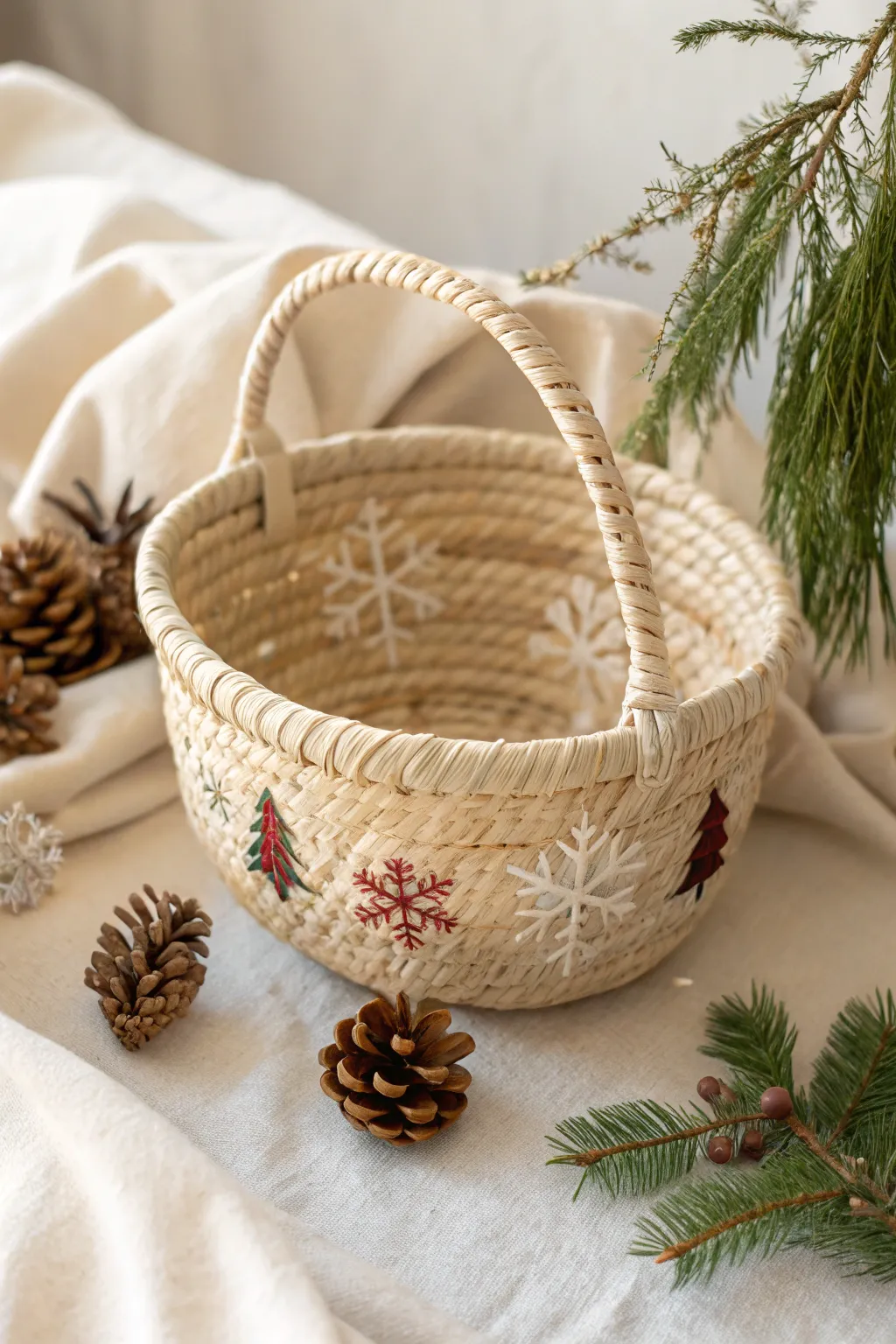 Elevate your holiday decor with handcrafted elegance—discover the beauty of minimalist, festive coil baskets.