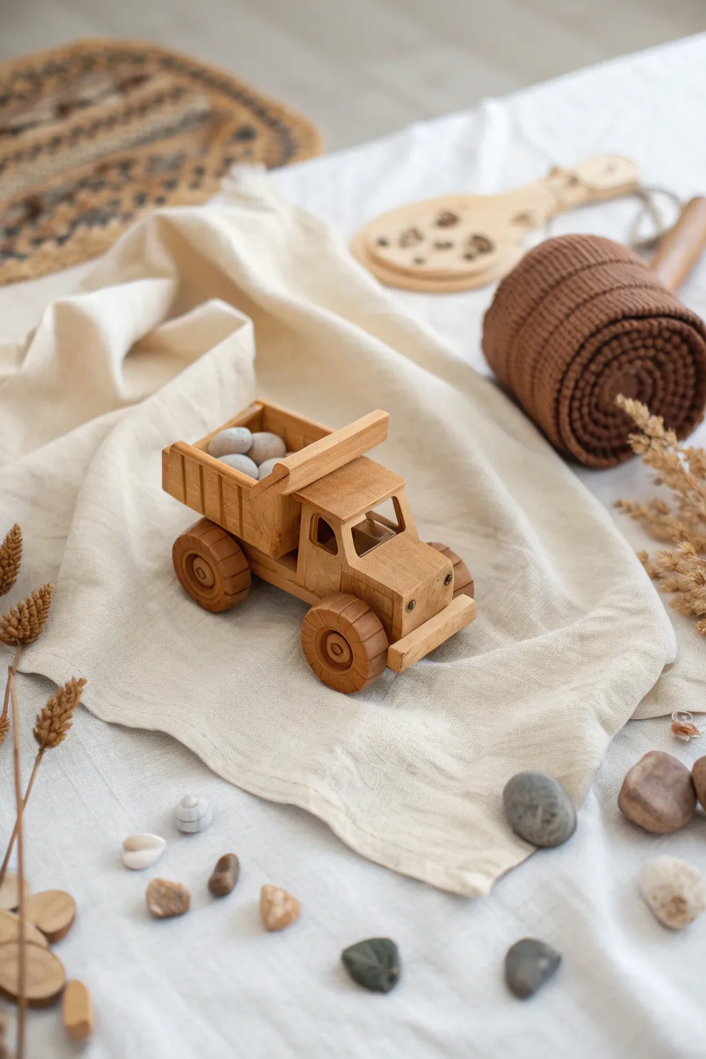 Explore the world of construction play with style and simplicity.