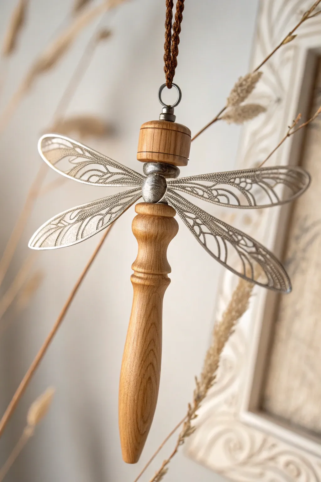Enchant your garden with handcrafted spindle dragonflies, where simplicity meets whimsy.