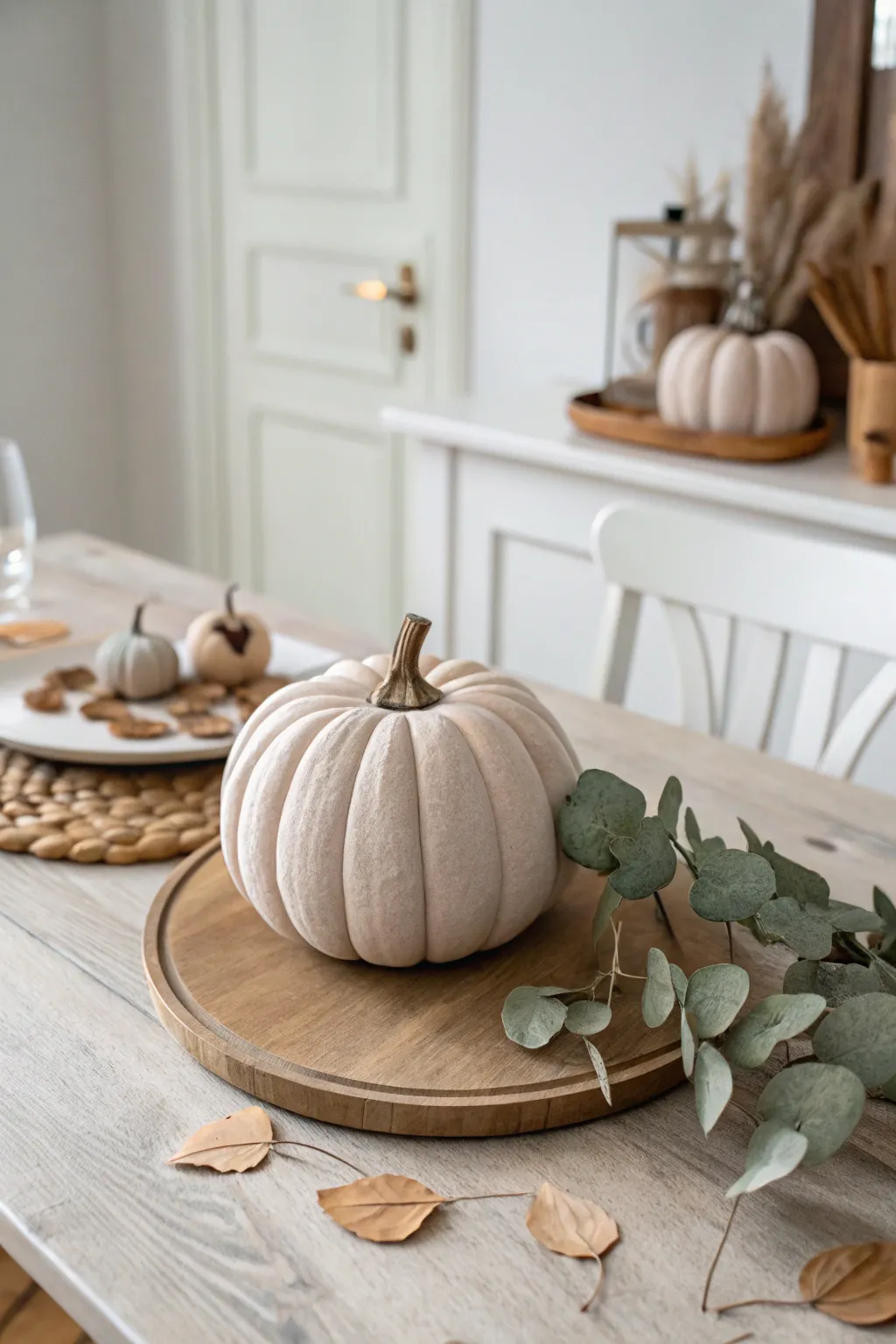 Elevate your seasonal decor with handcrafted clay pumpkins that bring a touch of natural elegance to any room.