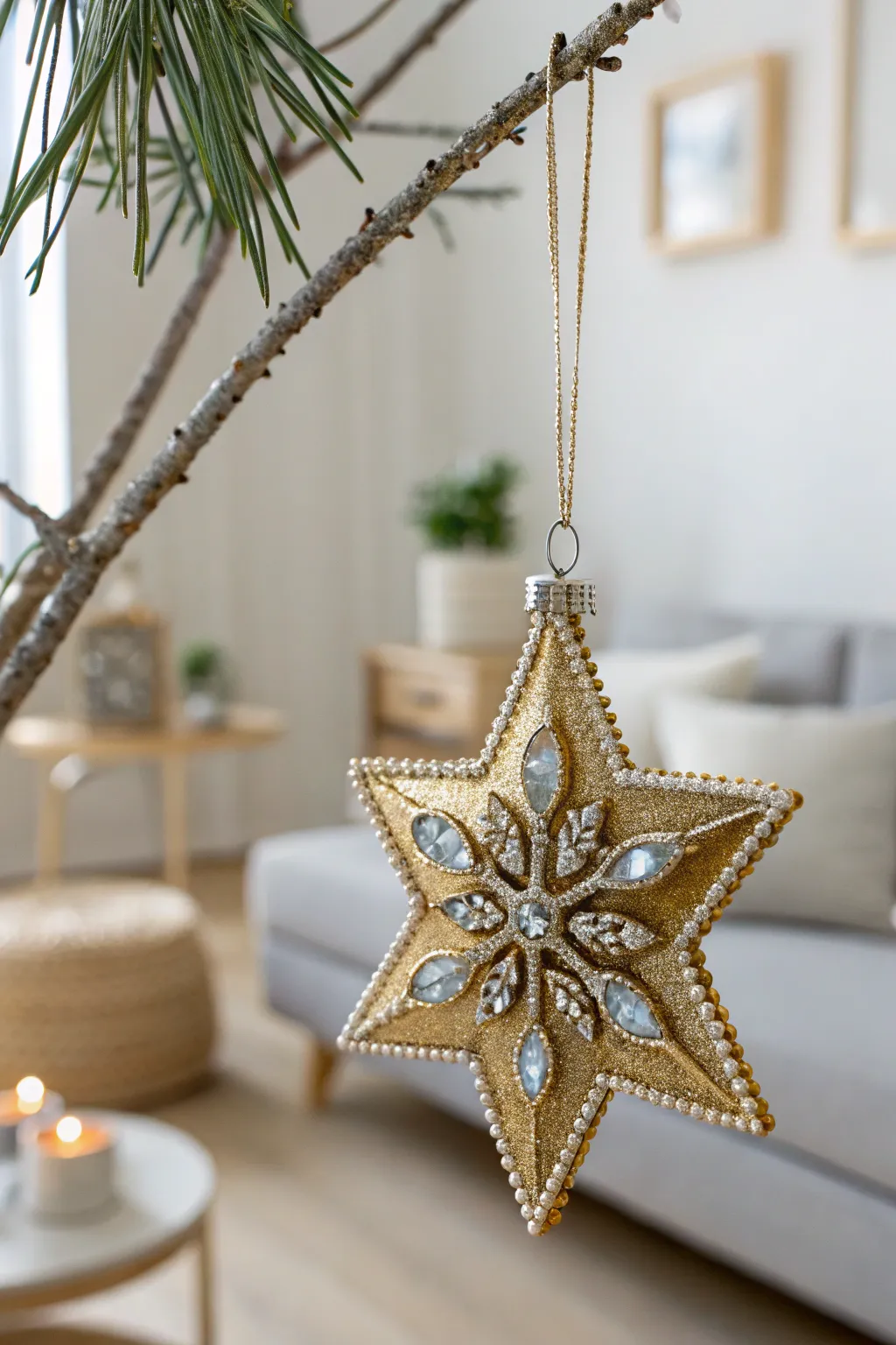 Transform your old jewelry into stunning holiday decorations that shine with elegance and simplicity.