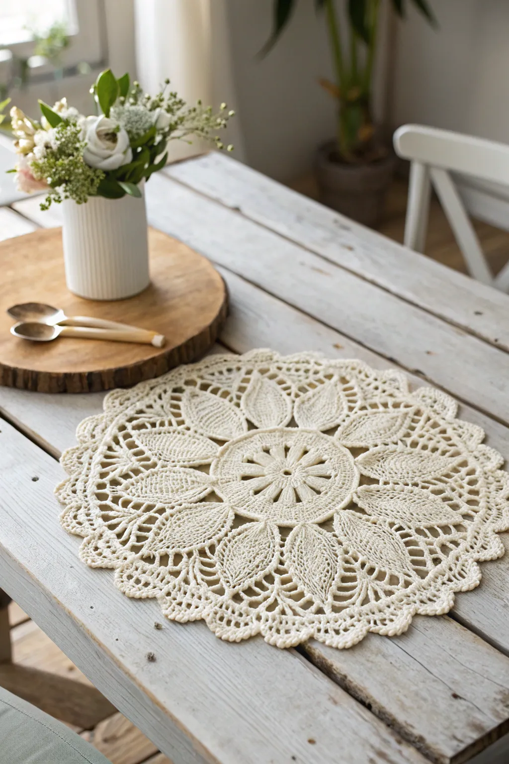 Add a touch of vintage charm with handcrafted elegance—perfect for grandma's table.