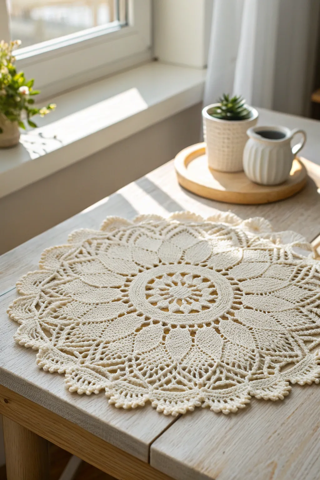 Embrace the timeless elegance of delicate crochet lace, where craftsmanship meets vintage charm.