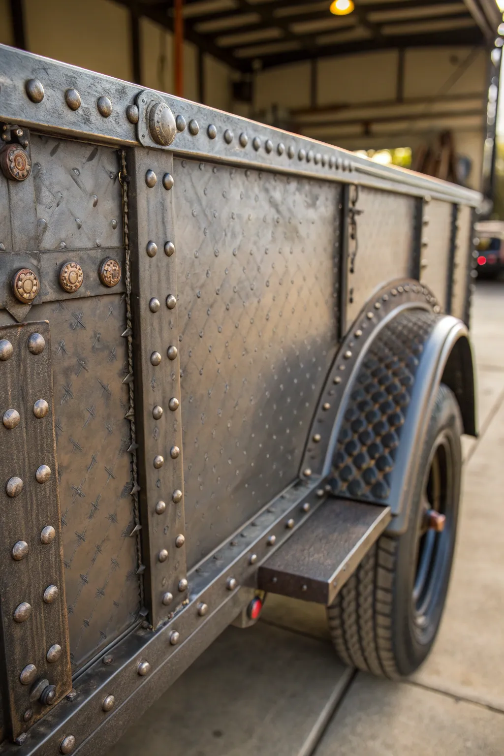 Industrial Elegance: Recycled Metal Craftsmanship for Your Custom Trailer