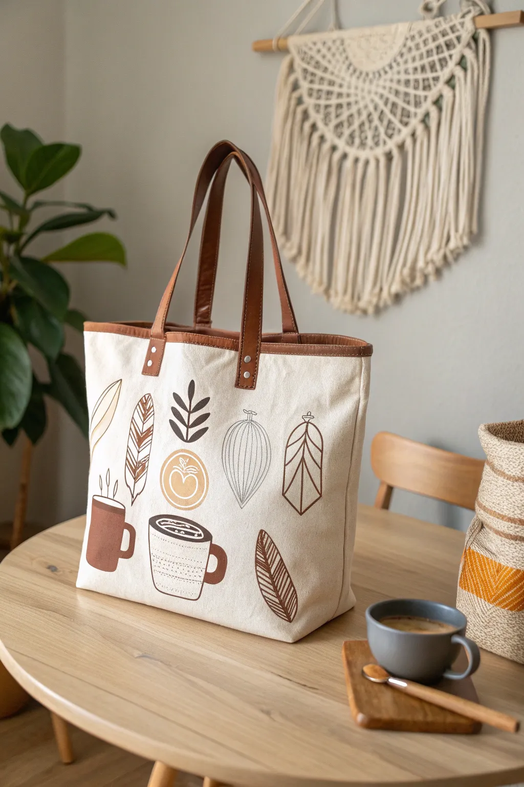 Celebrate your passions with a custom tote bag that speaks to your love for coffee and craftsmanship!