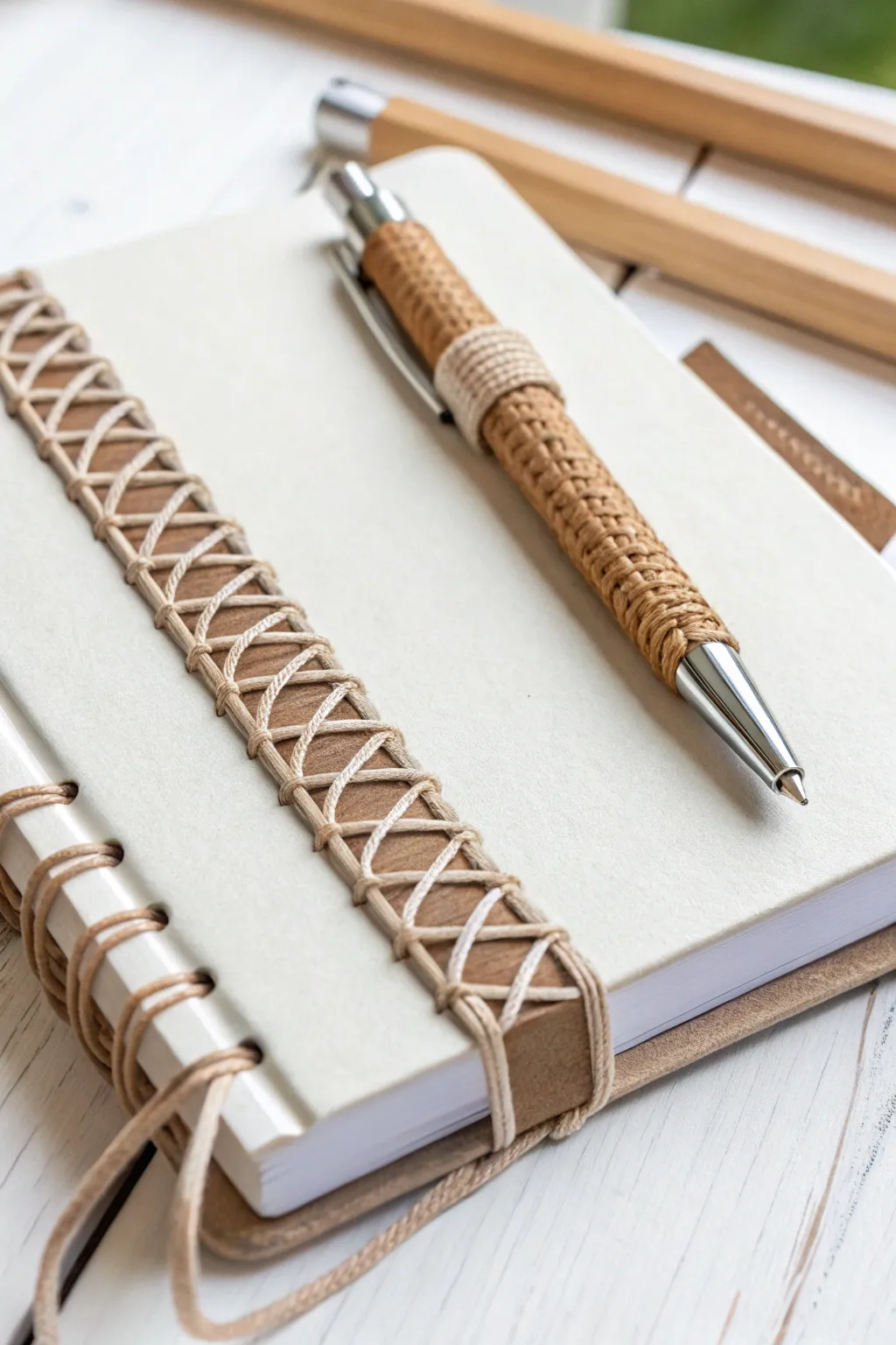 Elevate your notebook game with this chic DIY pen holder—where functionality meets Scandinavian elegance.