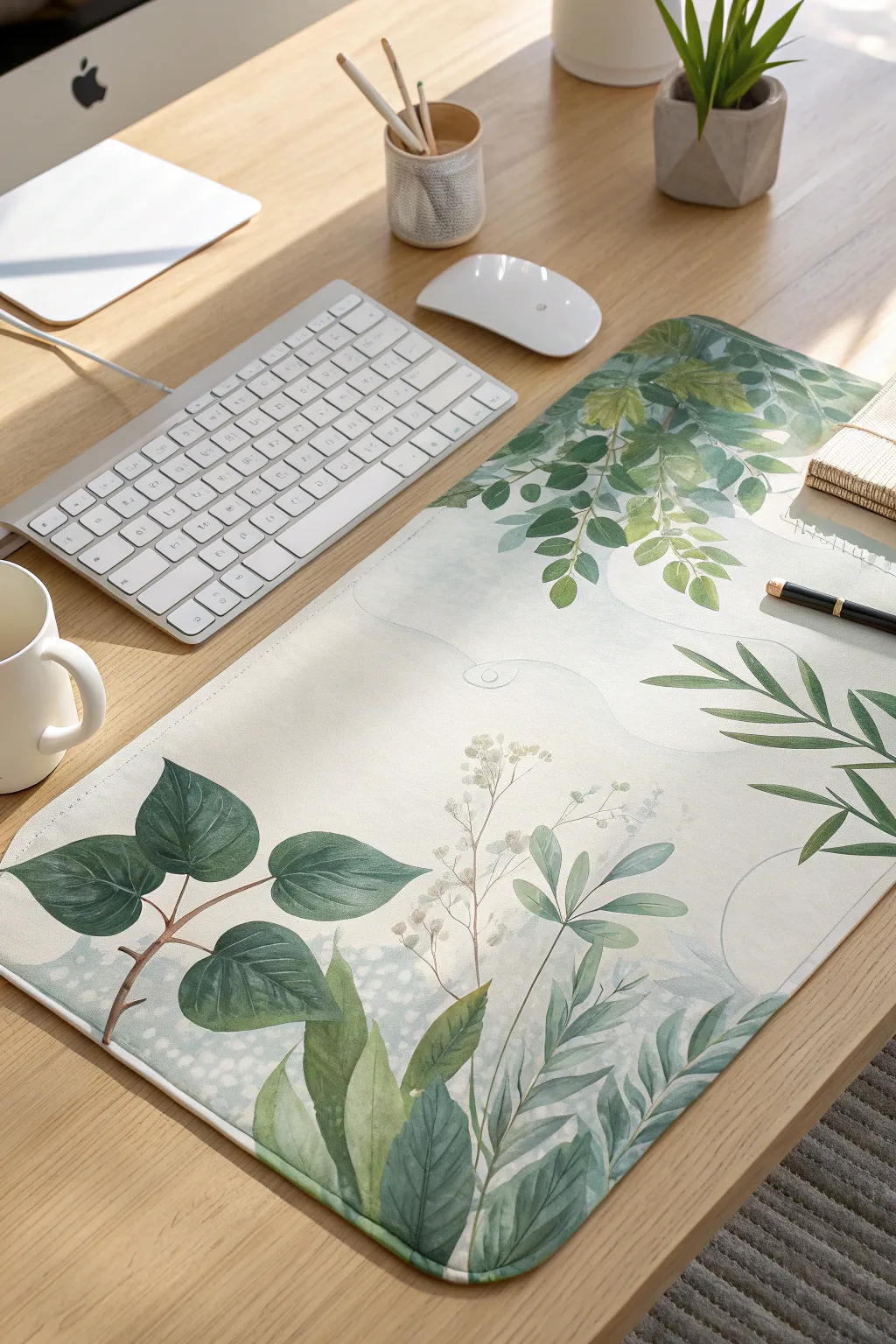 Embrace tranquility at your workspace with a nature-inspired desk pad that brings the calming essence of the outdoors in.