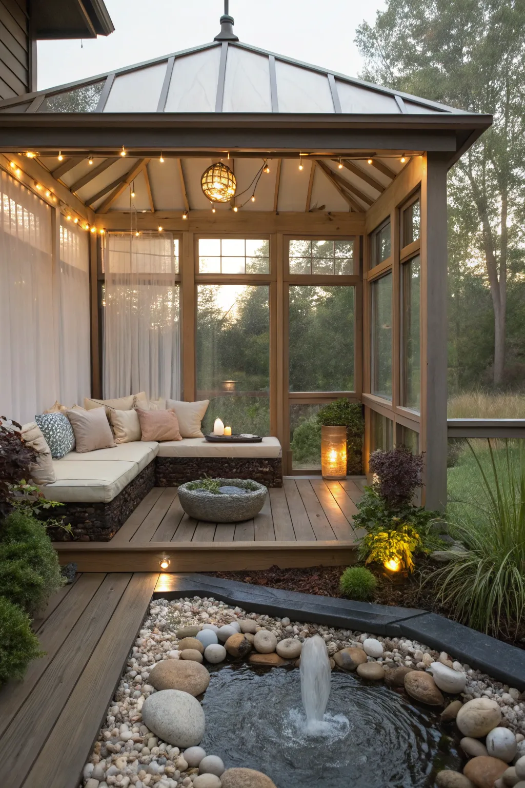 A meditation space for tranquility and peace.