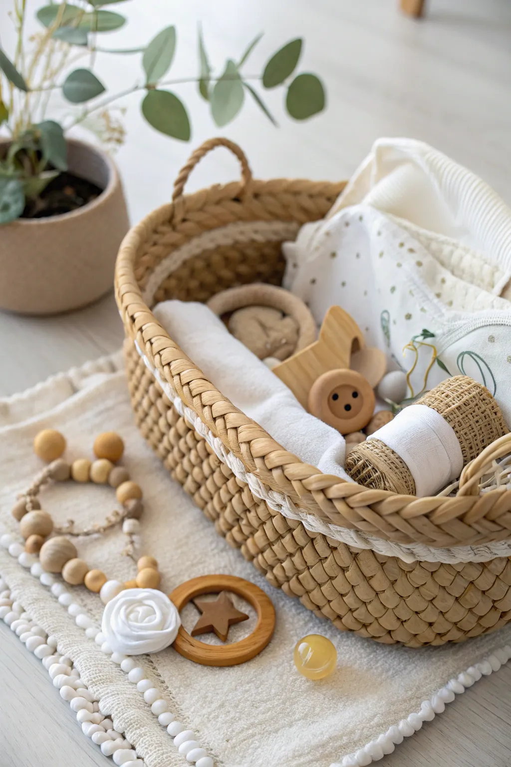 Discover the charm of simplicity with this Scandinavian-inspired toy trove basket, perfect for keeping little ones engaged and delighted.