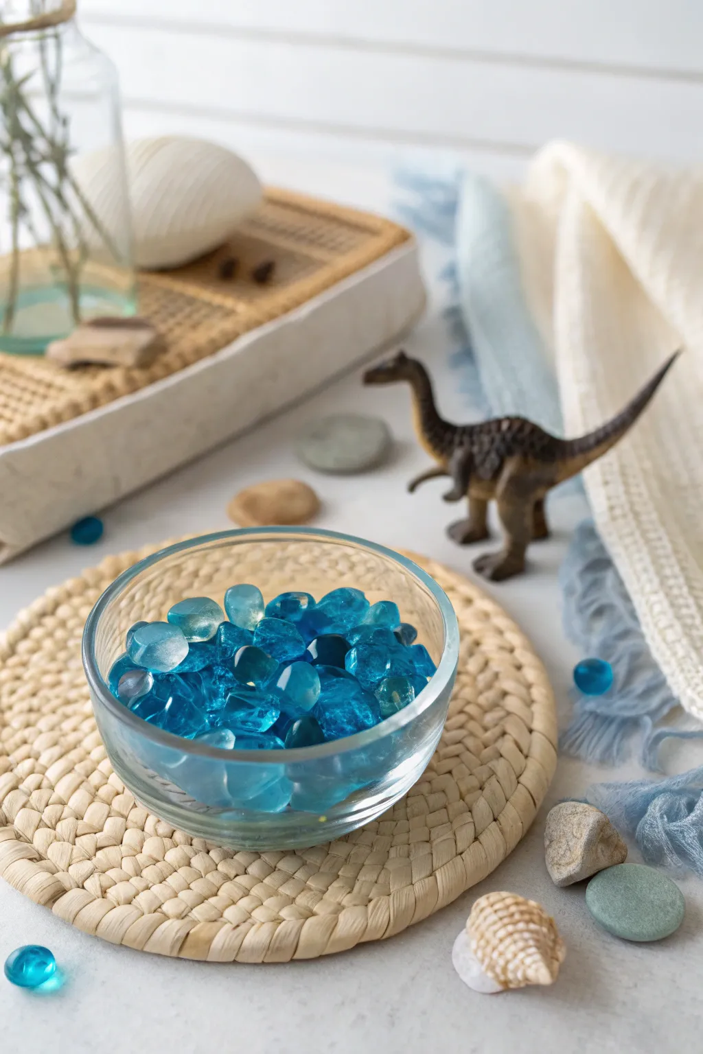 Dive into a splash of creativity with this Dinosaur Pond Sensory Bin!