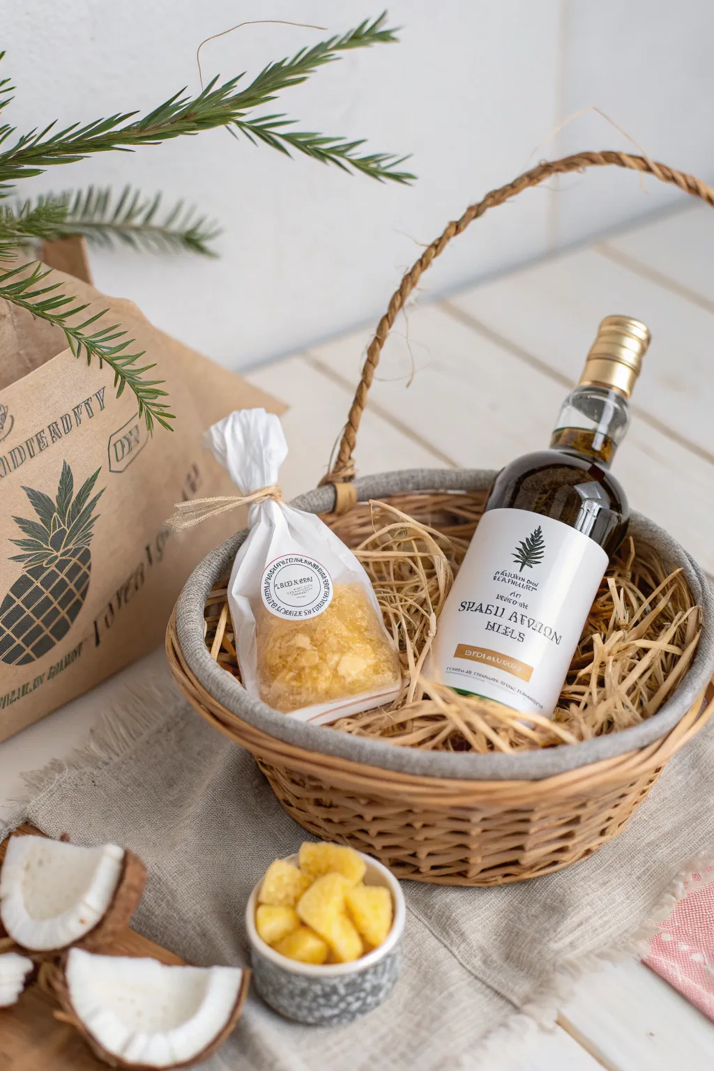 Craft the perfect island escape with our Rum Runner's Retreat gift basket essentials. 🌴✨