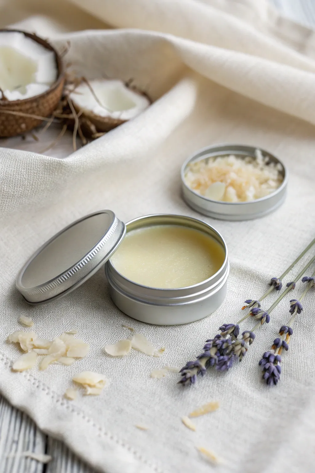 Craft your own lip balm with a touch of natural beauty - perfect for a thoughtful baby shower favor!