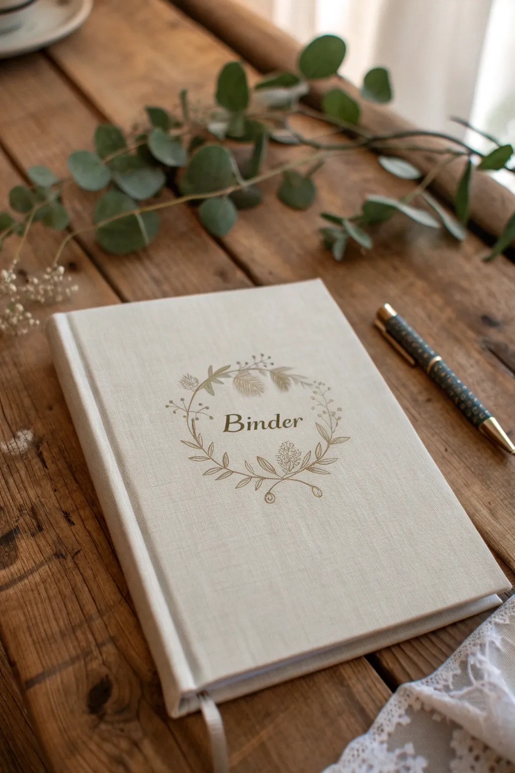 Craft your own story with a personalized binder cover that marries Scandinavian simplicity with boho charm.